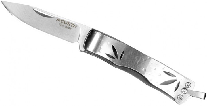 JAPOŃSKIE NOŻE Nóż Składany Mcusta Neckknife Bamboo Corian 8A MC-0153