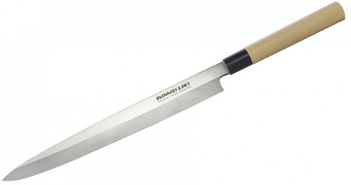 JAPOŃSKIE NOŻE Bunmei Nóż Yanagi Sashimi 30cm Leworęczny 1804/300L