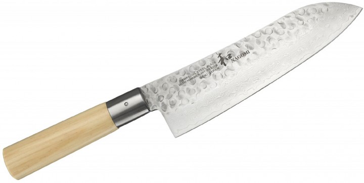 JAPOŃSKIE NOŻE Nagomi Shiro Nóż Santoku 18,5cm NS185SA