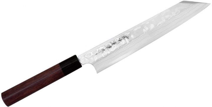 JAPOŃSKIE NOŻE Hideo Kitaoka Shirogami Satin Nóż Kiritsuke 21cm CN-2215