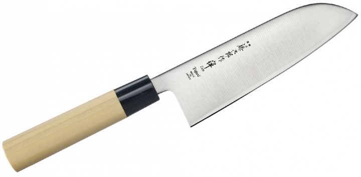 JAPOŃSKIE NOŻE Tojiro Zen Dąb Nóż Santoku 16,5cm FD-567D