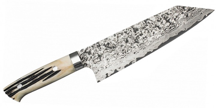 JAPOŃSKIE NOŻE RĘCZNIE KUTE Takeshi Saji WBB Ręcznie kuty Nóż Bunka 17cm R-2 HB-456