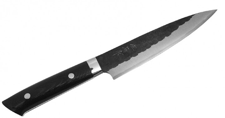 JAPOŃSKIE NOŻE RĘCZNIE KUTE Takeshi Saji Super Aogami Nóż uniwersalny 15cm HG-3303