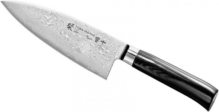 JAPOŃSKIE NOŻE RĘCZNIE KUTE Tamahagane Kyoto VG-5 Nóż Deba 17cm SNK-1117
